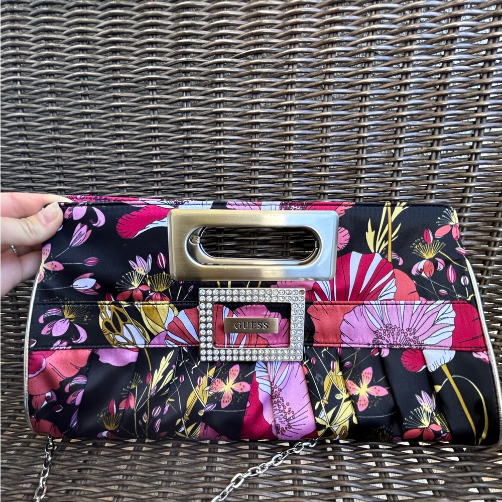 Floral Jeweled GUESS Clutch